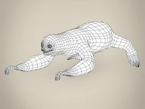 pregui&ccedil;a low poly Modelo 3D