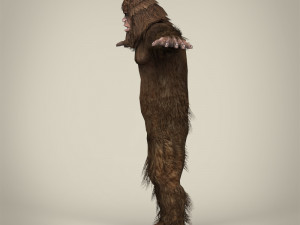 low poly sasquatch Model 3D