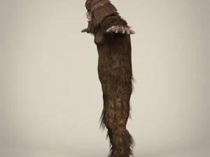 низкополигональный снежный человек 3D Модель