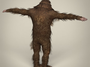 low poly sasquatch Model 3D