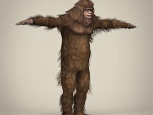 low poly sasquatch Model 3D