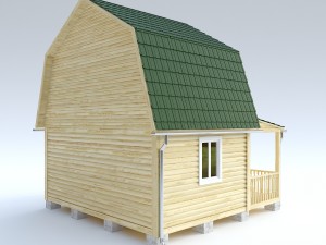 wooden house 10 3D मॉडल