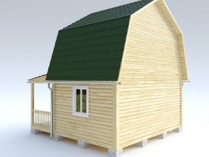 wooden house 10 3D मॉडल