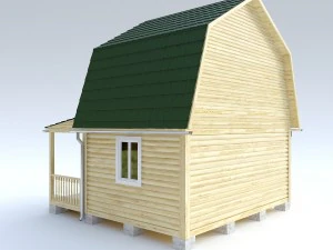 wooden house 10 3D Model