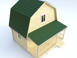 wooden house 10 3D Model