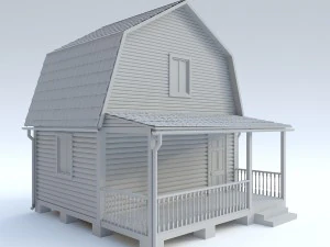 wooden house 10 3D Model