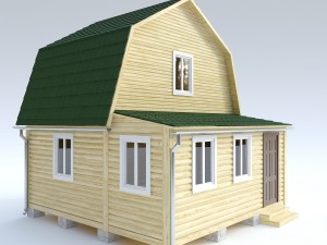 wooden house 9 3D Model