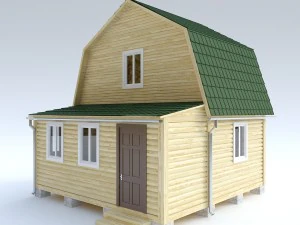 wooden house 9 3D Model