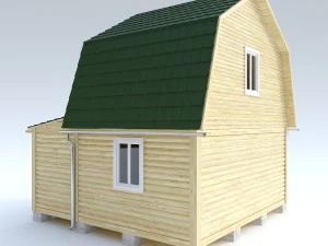 wooden house 9 3D Model