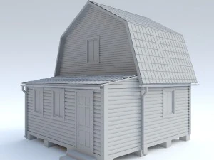wooden house 9 3D Model