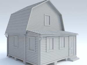 wooden house 9 Modelo 3D