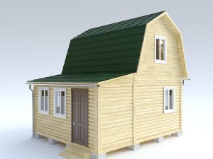 wooden house 8 3D Model