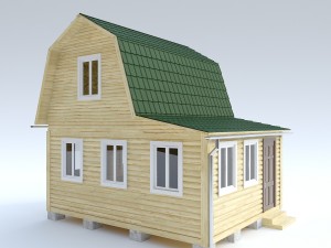 wooden house 8 3D Model