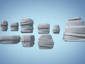 stylized cliff 3D Model