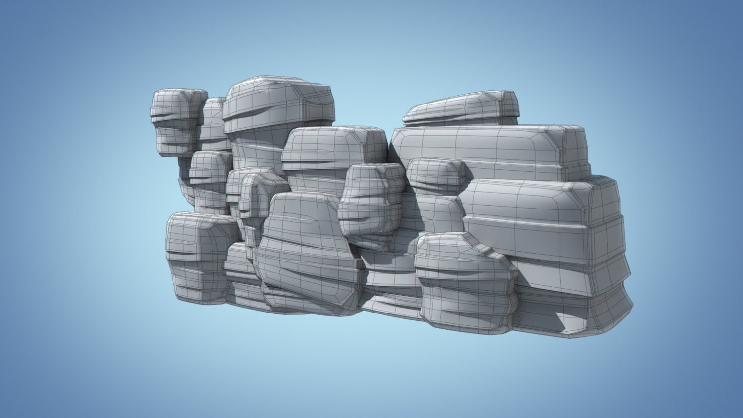 Stylized Cliff 3d Model In Landscapes 3dexport