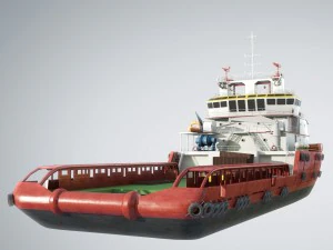 Buque offshore multiusos kvp Modelo 3D