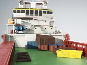 kvp multi purpose offshore vessel 3D Model