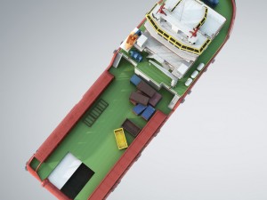 kvp multi purpose offshore vessel Modelo 3D