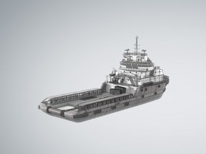 kvp multi purpose offshore vessel Modelo 3D