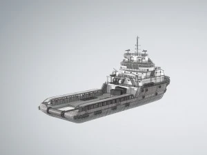 kvp multi purpose offshore vessel 3D Model