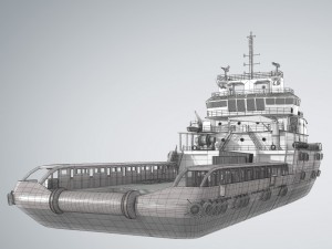 kvp multi purpose offshore vessel Modelo 3D