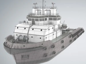 kvp multi purpose offshore vessel 3D Model