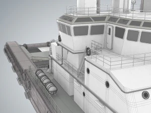 kvp multi purpose offshore vessel 3D Model