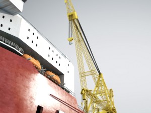 pipelay crane vessel 3D Model