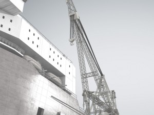 pipelay crane vessel 3D Model