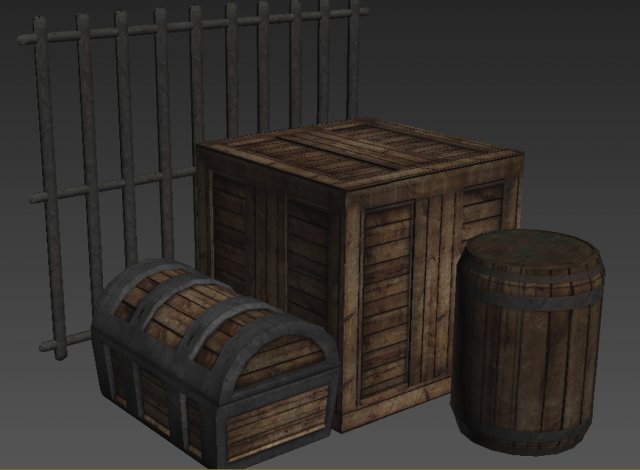 containers pack 3D Модель .c4d .max .obj .3ds .fbx .stl .blend 