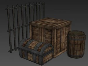 confezione di contenitori Modello 3D