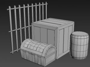 confezione di contenitori Modello 3D