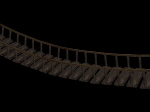 wooden bridge Modelo 3D