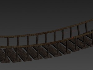 wooden bridge 3D Model
