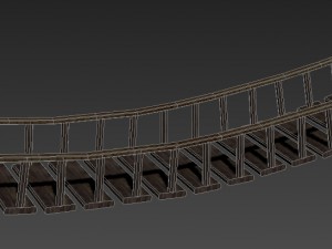 wooden bridge 3D Model