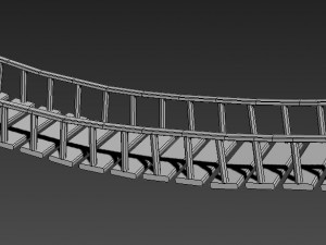 wooden bridge 3D Model