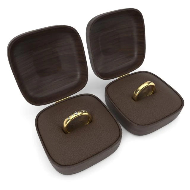 wedding rings 3D Model .c4d .max .obj .3ds .fbx .stl .blend