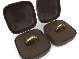 wedding rings  3D Model