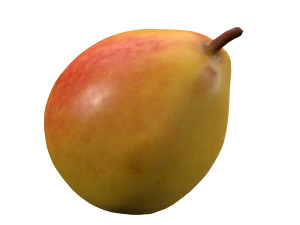realistic yellow pear 2 Model 3D
