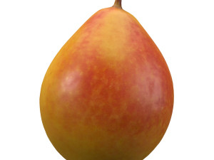 realistic yellow pear 2 3D Model