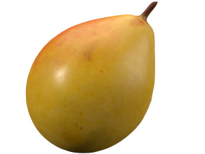 realistic yellow pear 2 3D Model
