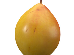 realistic yellow pear 2 3D Model