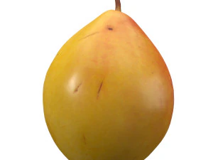 realistic yellow pear 2 3D Model