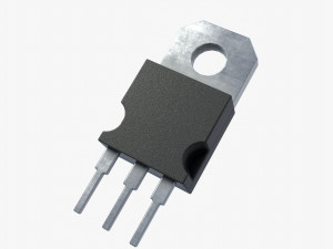 2k pbr textured transistor model 2 Modello 3D