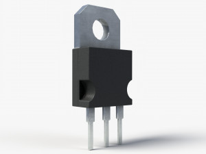 2k pbr textured transistor model 2 3D Модель