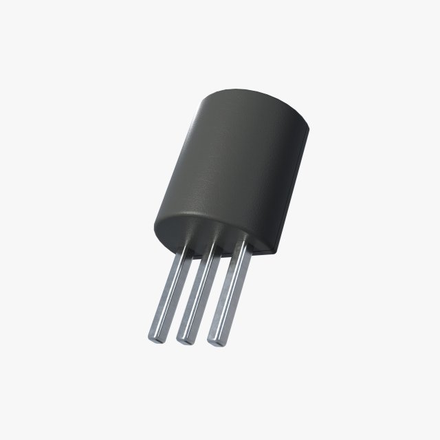 2k pbr textured transistor model 3 3D Модель .c4d .max .obj .3ds .fbx .stl .blend 