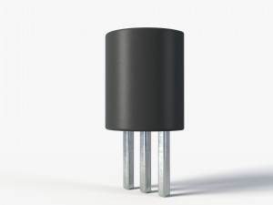 2k pbr textured transistor model 3 3D Модель