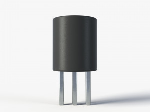 2k pbr textured transistor model 3 3D Модель