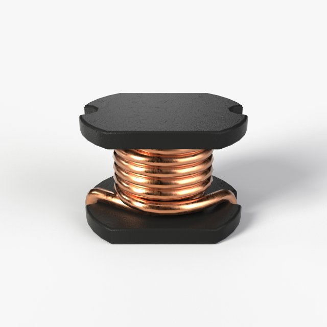 2k pbr textured inductor 3D Model .c4d .max .obj .3ds .fbx .stl .blend 