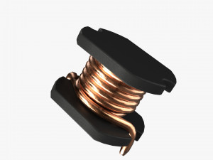 2k pbr textured inductor 3D Model